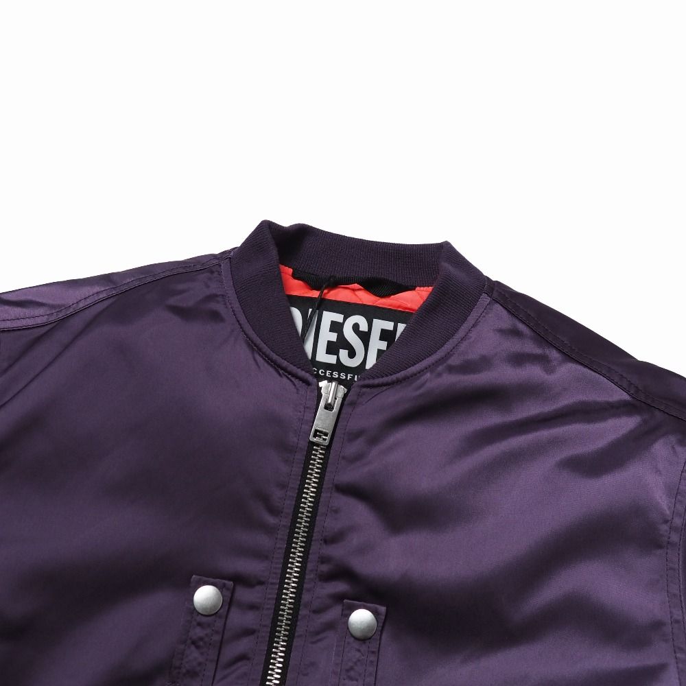 DIESEL J-JAVIER JACKET M フライトジャケット パープル □未使用品□DIESEL ディーゼル J-JAVIER ジャケット サイズM フライト