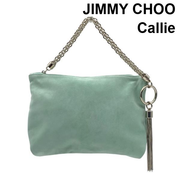 ○ 美品 ジミーチュウ JIMMY CHOO キャリー チェーンクラッチバッグ