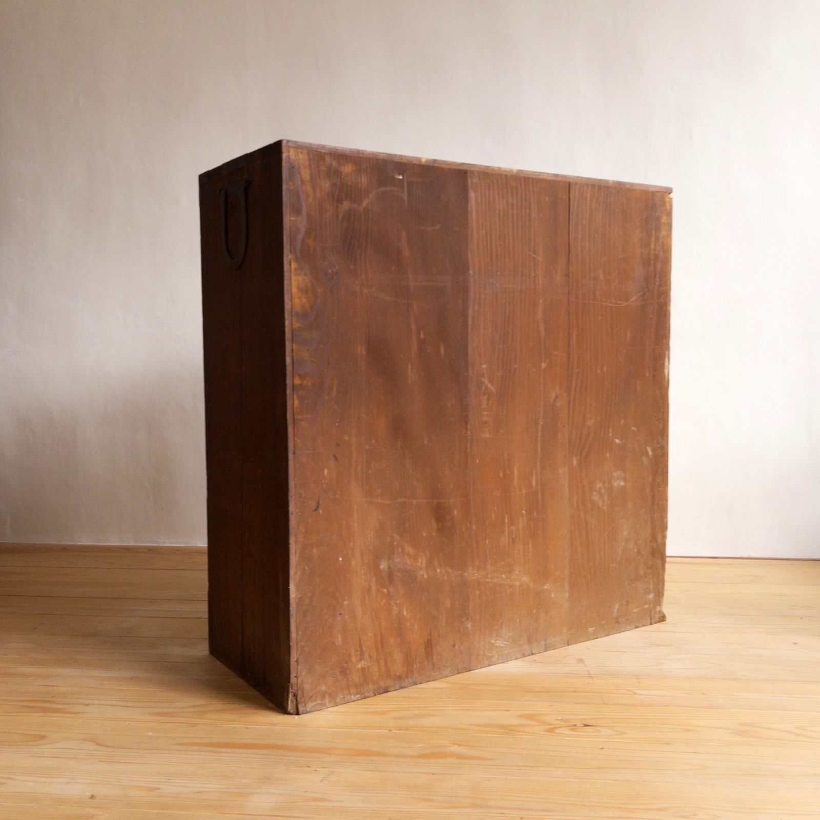 ガラス棚 和箪笥 M065 古道具 古家具 和家具 ビンテージ アンティーク