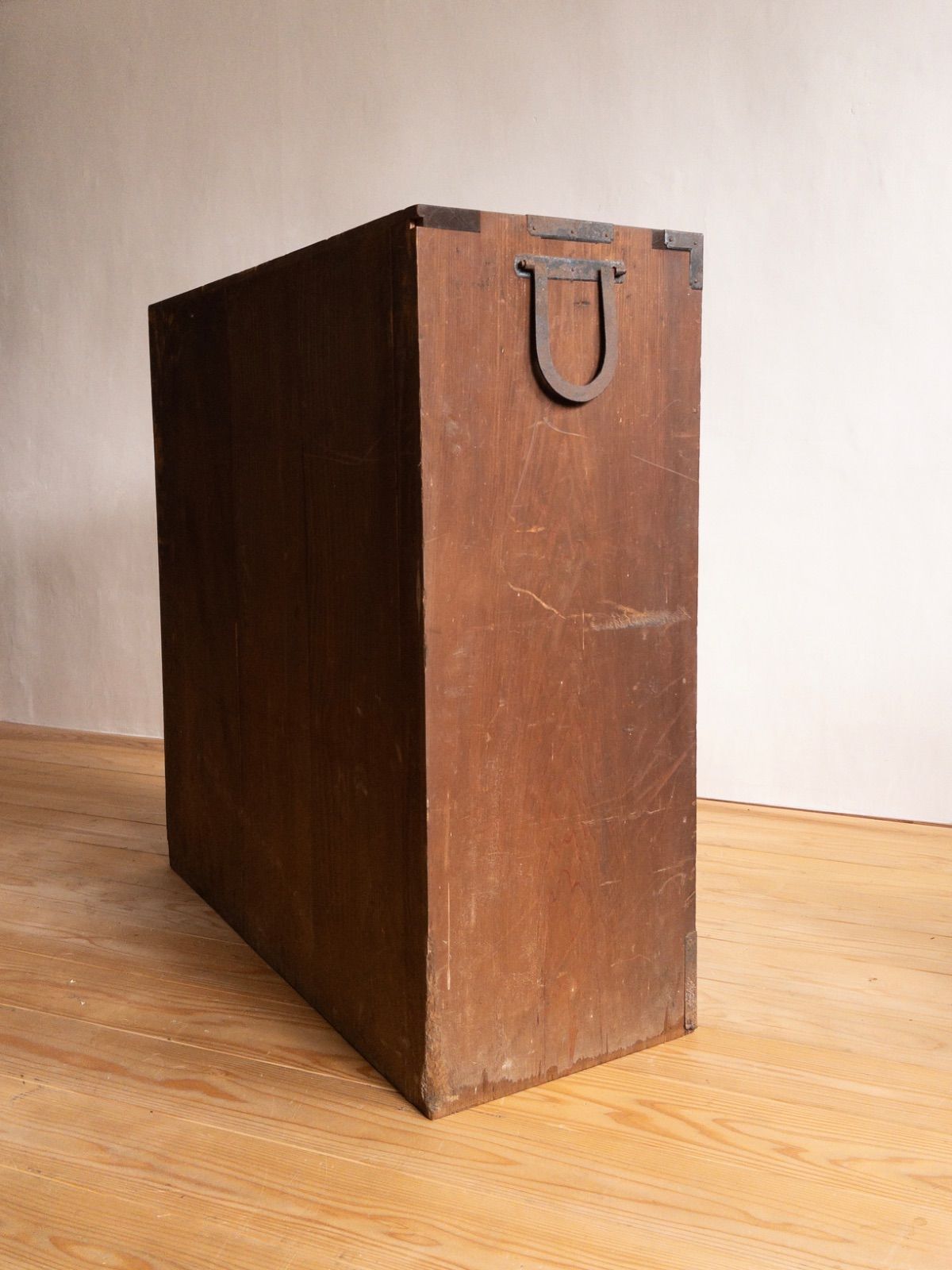 ガラス棚 和箪笥 M065 古道具 古家具 和家具 ビンテージ アンティーク