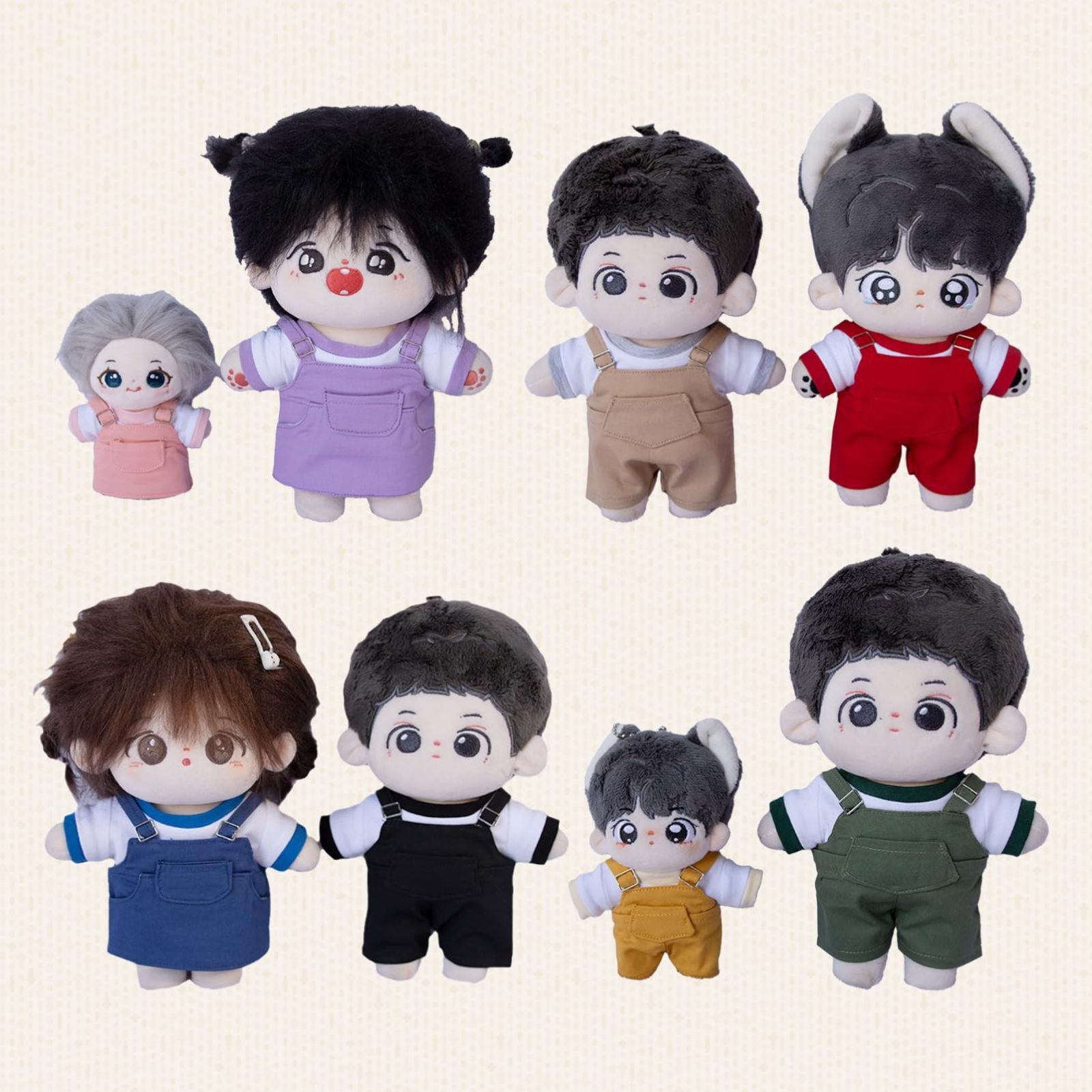 在庫セール】人形 ぬいぐるみ ぬい服 サロペット オーバーオール