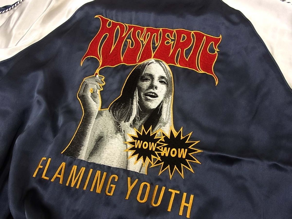 新品 定価99,000円◇HYSTERIC GLAMOUR スカジャン FLAMING YOUTH刺繍