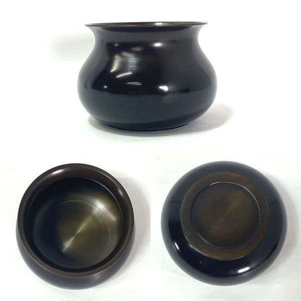 堅地本漆塗 千歳盆 ◇【茶道具】千歳盆/手前揃（棗・扇・蓋置・建水