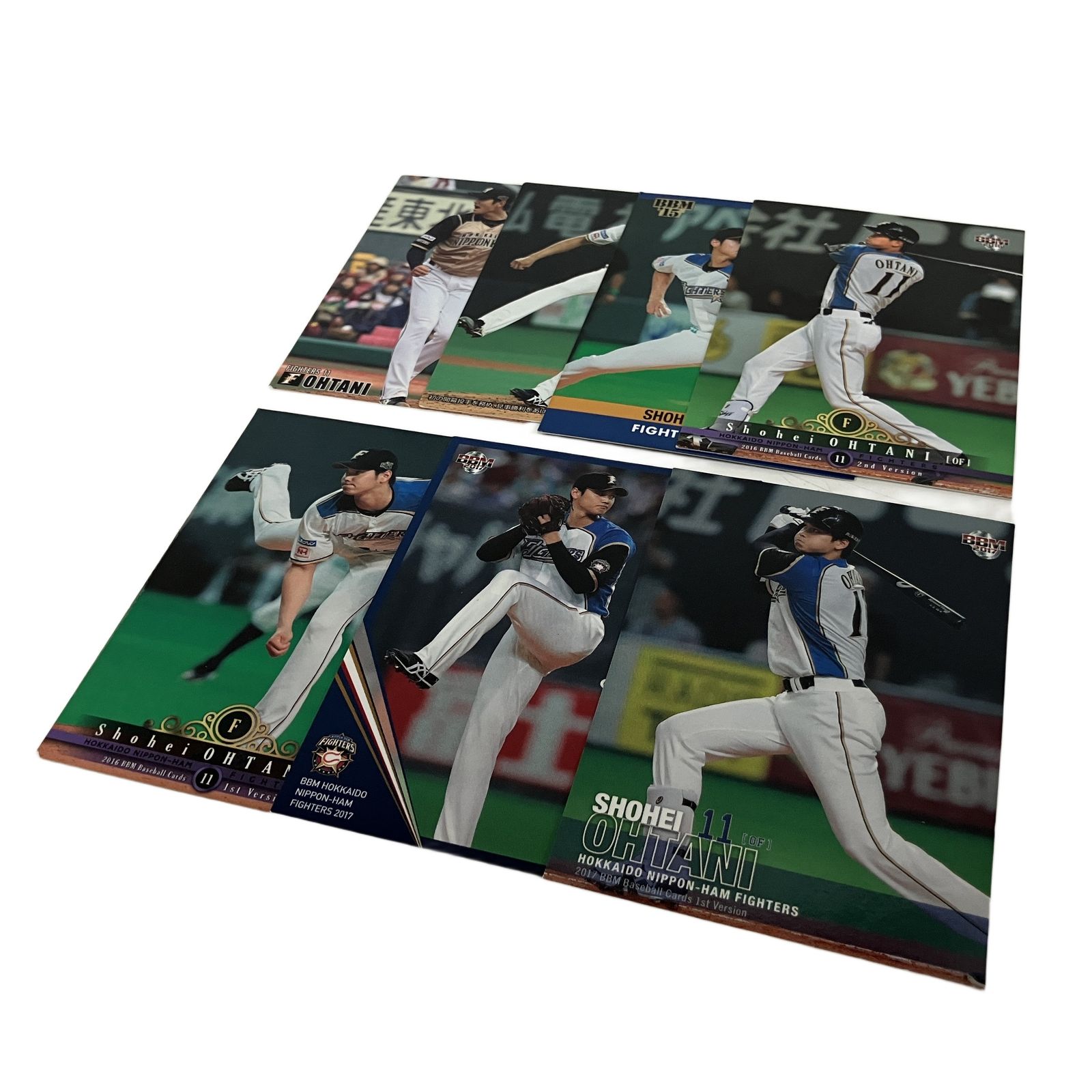 BBM 大谷翔平カード 7枚 おまとめ 北海道日本ハムファイターズ 中古