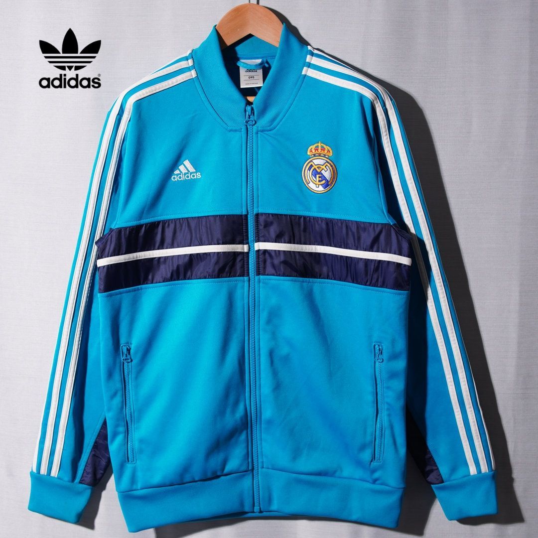 アディダス adidas レアルマドリード トラックジャケット M ターコイズ
