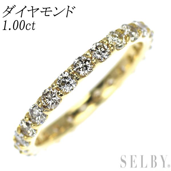 K18YG ダイヤモンド リング 1.00ct フルエタニティ - メルカリ