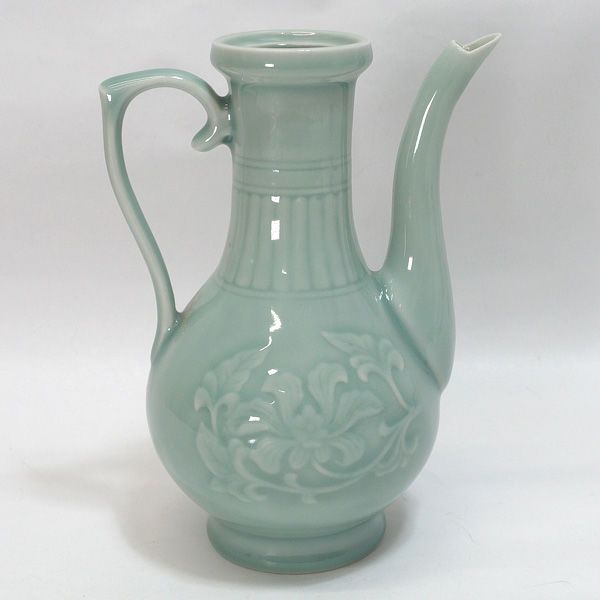 中国 龍泉窯 ◇【和食器】中国龍泉窯/青磁 水注 急須 水注 中国 龍泉窯