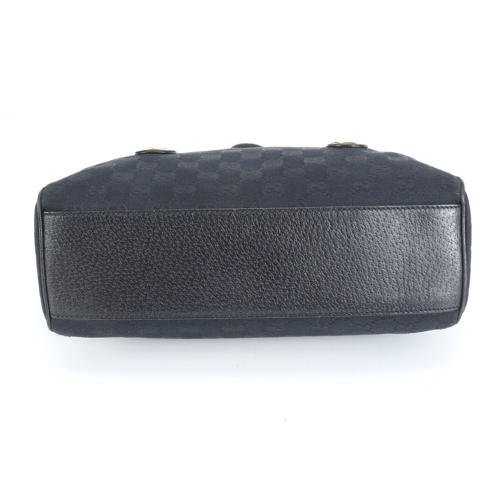 極美品 グッチ GGキャンバス ミニ ボストン 152457 レザー