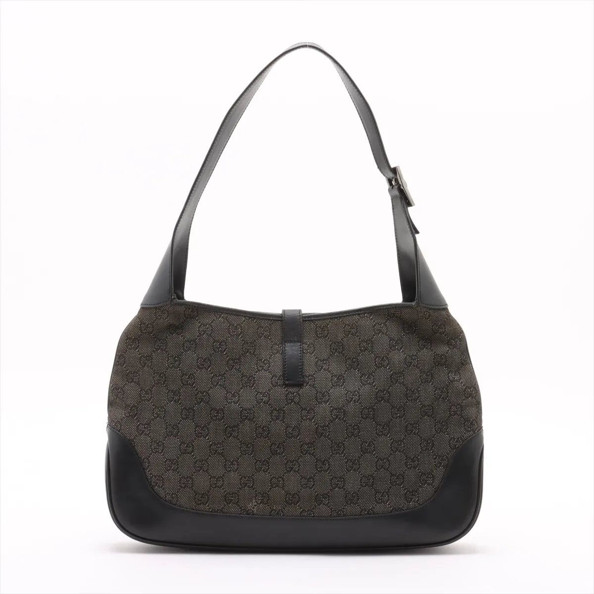 美品 グッチ ジャッキー GGキャンバス 214397 レザー ワンショルダー