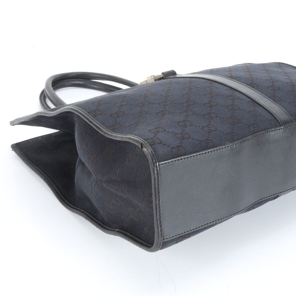 美品 グッチ ジャッキー GGキャンバス 002 1064 レザー トート バッグ