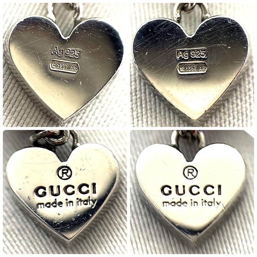 美品】 GUCCI グッチ ウイング ドロップ ピアス シルバー パープル 925