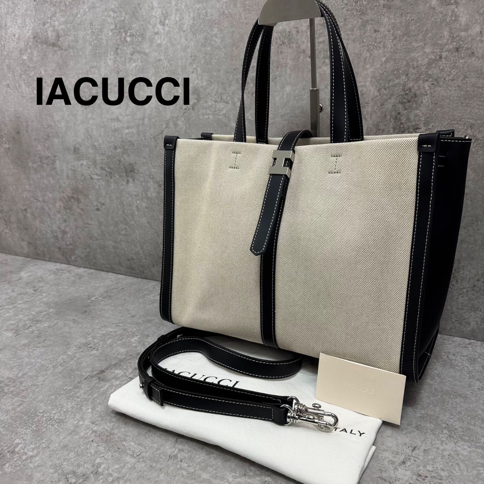 美品】IACUCCI NOVO イアクッチ ノボ 2WAY トートバッグ ショルダー 