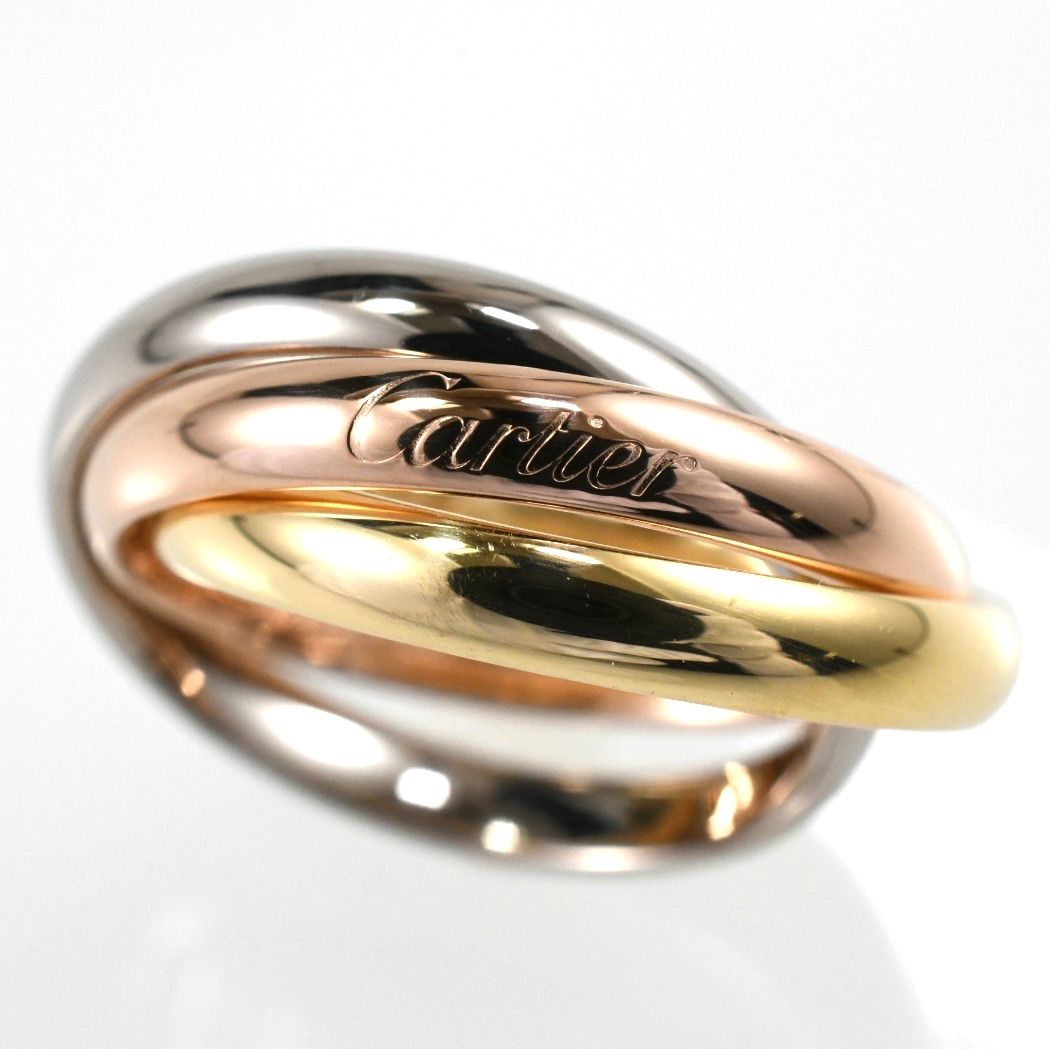 Cartier カルティエ トリニティリング 現行モデル SM 3連リング K18