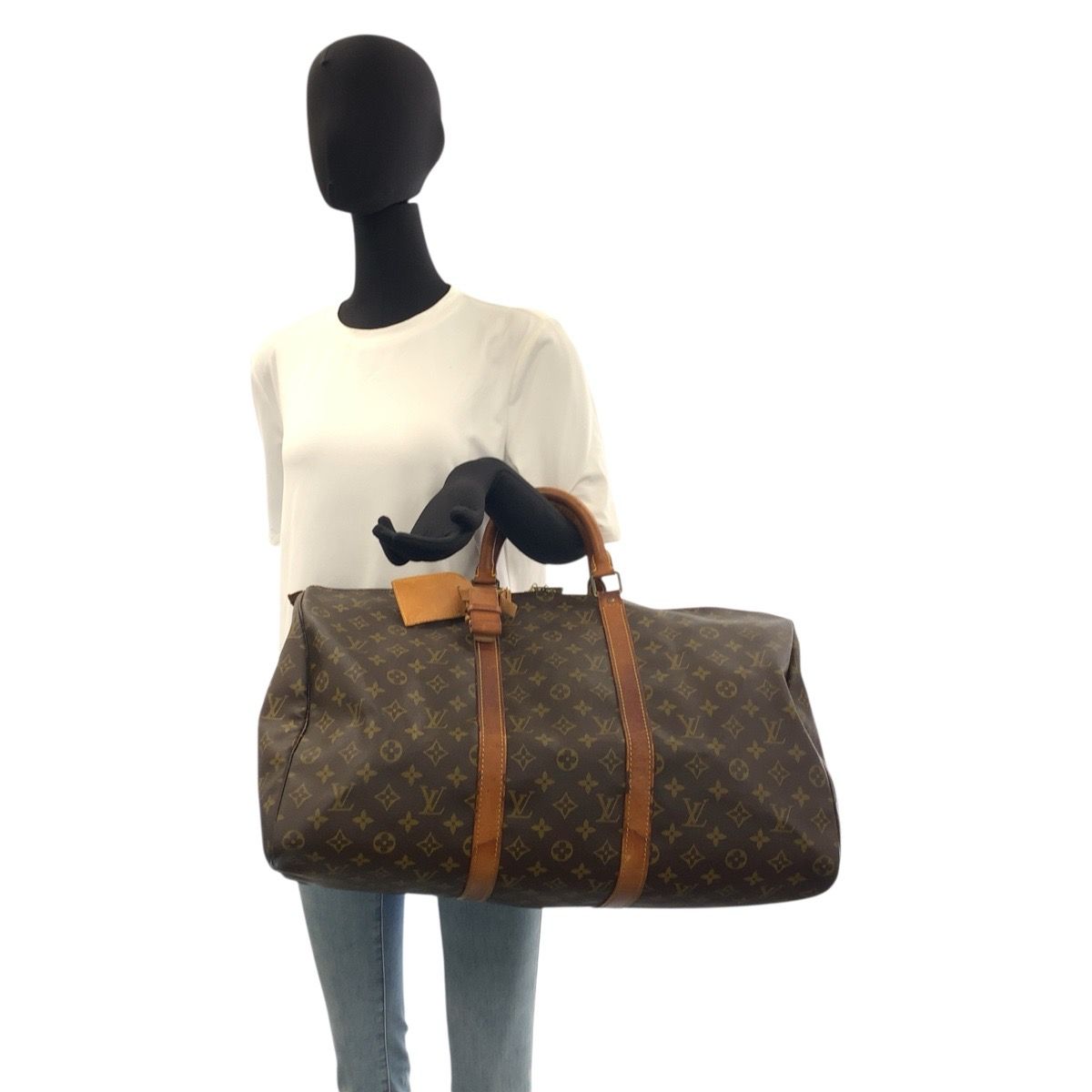 LOUIS VUITTON ルイヴィトン モノグラム キーポル 50 ブラウン