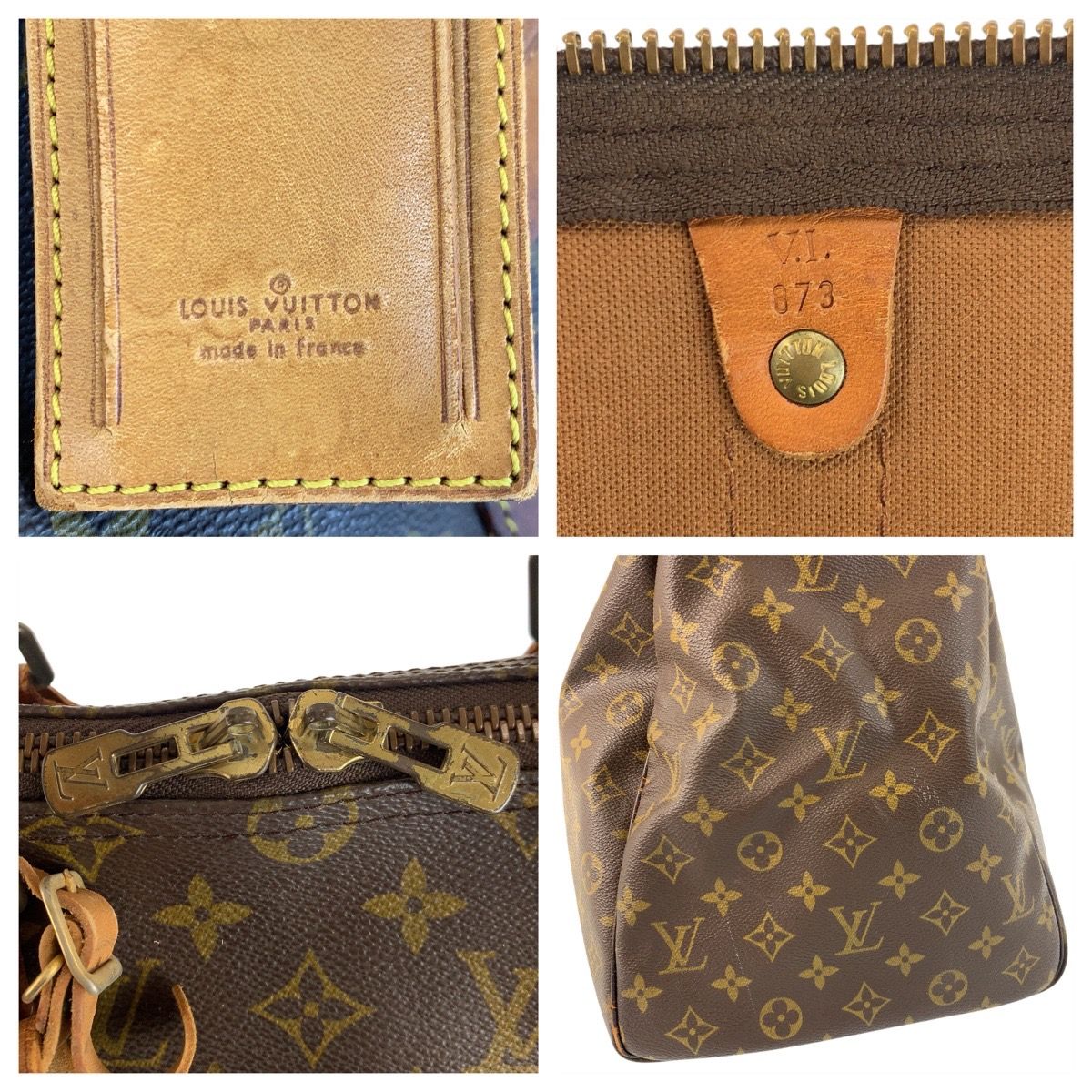 LOUIS VUITTON ルイヴィトン モノグラム キーポル 50 ブラウン