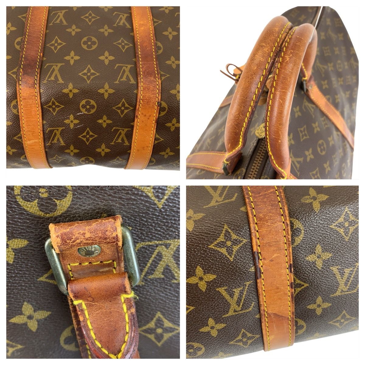 LOUIS VUITTON ルイヴィトン モノグラム キーポル 50 ブラウン