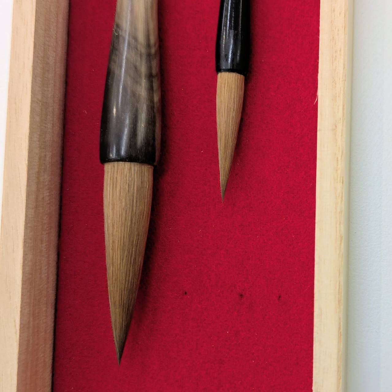 豊】未使用 攀桂堂 雲平筆 十四代 藤野雲平作 「永楽」5号/8号 大小