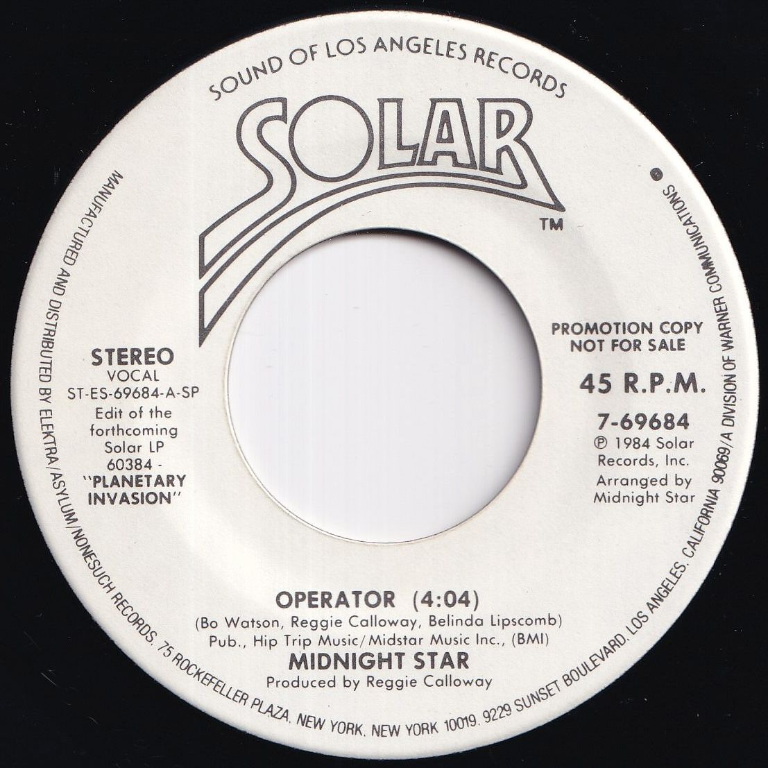 Midnight Star Operator / Operator Solar US 7-69684 214388 SOUL