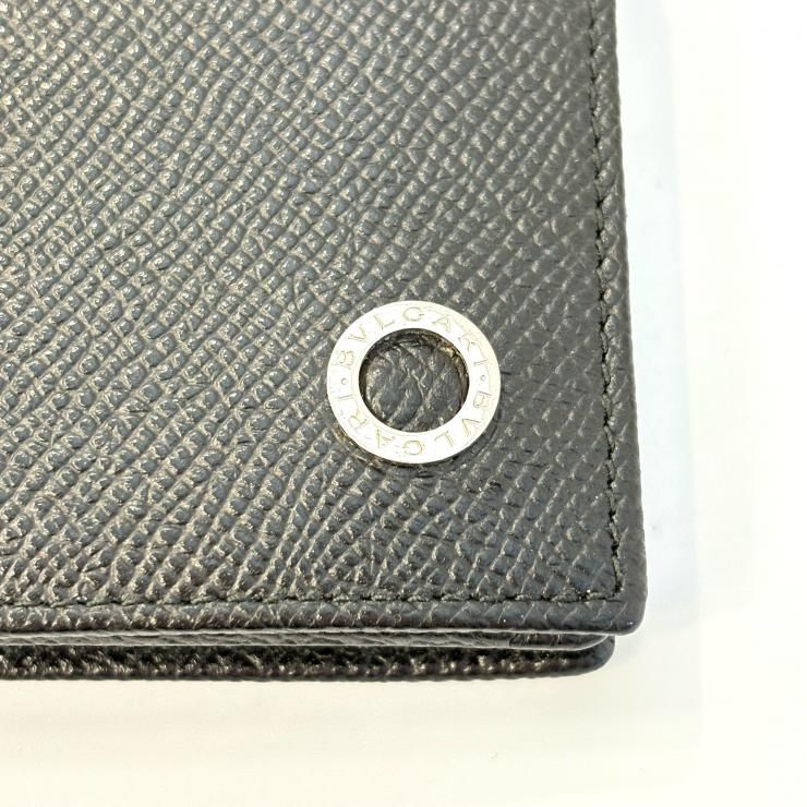 BVLGARI カードケース 名刺入れ レザー ブラック 鑑定済み 正規品
