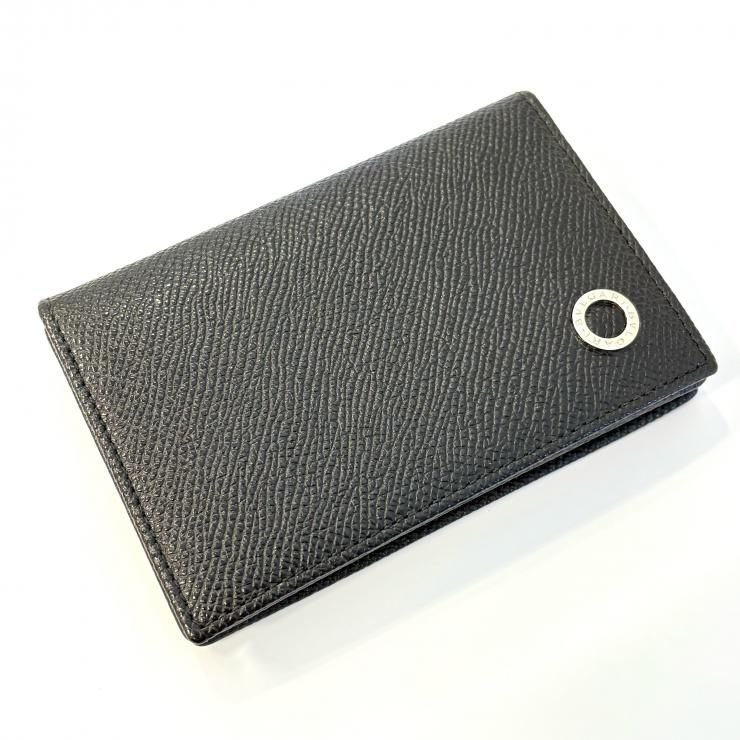 BVLGARI カードケース 名刺入れ レザー ブラック 鑑定済み 正規品