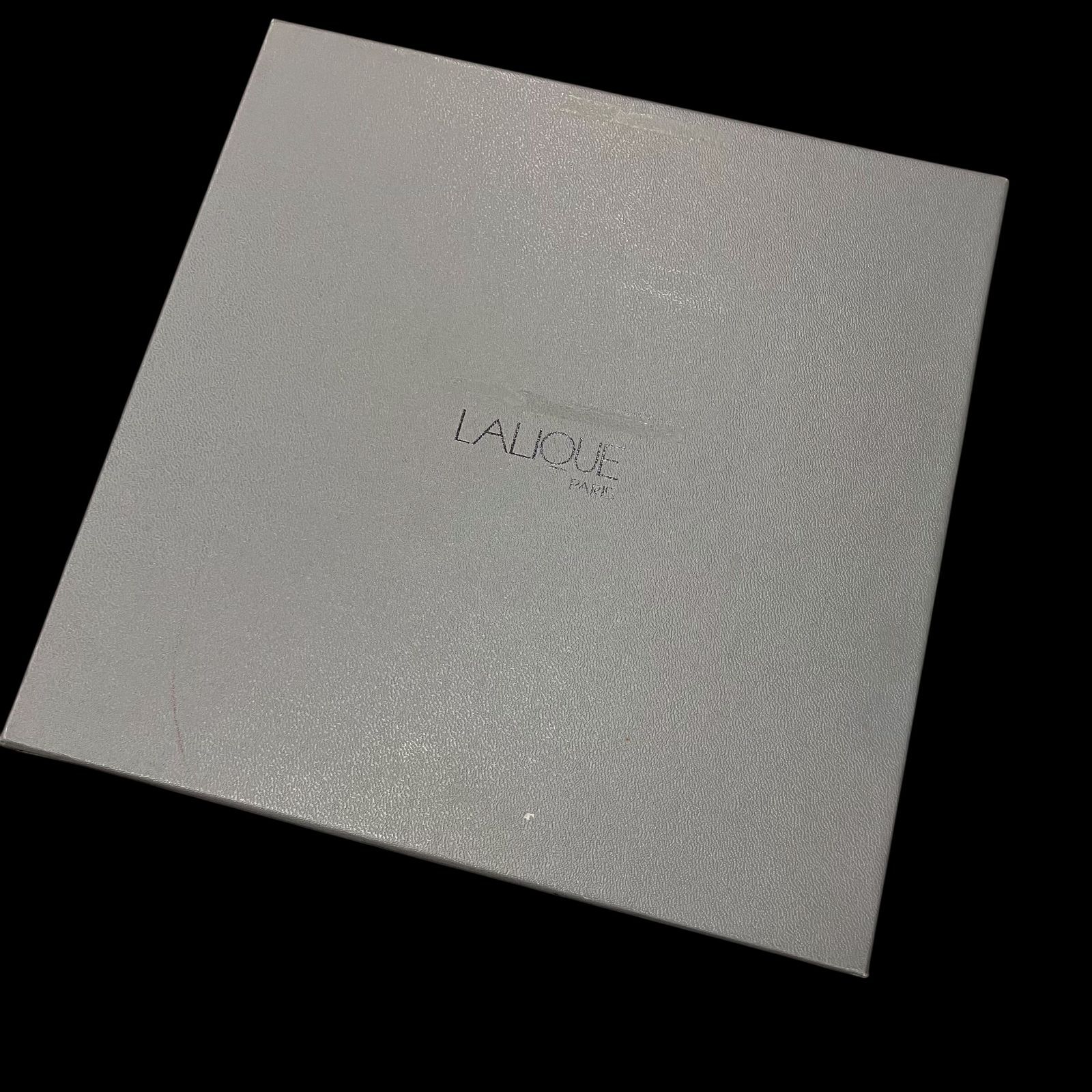 LALIQUE ラリック クリスタルコンポート皿 花柄 フロステッドガラス