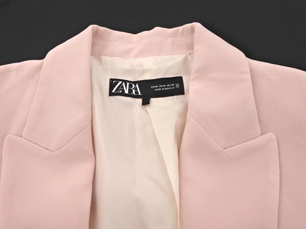 ZARA ザラ 7分袖 ジャケット sizeM/ピンク □◇ レディース - メルカリ