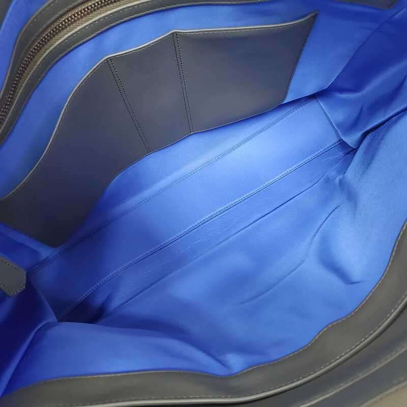 BVLGARI ブルガリ マン ラージ ホリゾンタル 291921 グレー ブルー