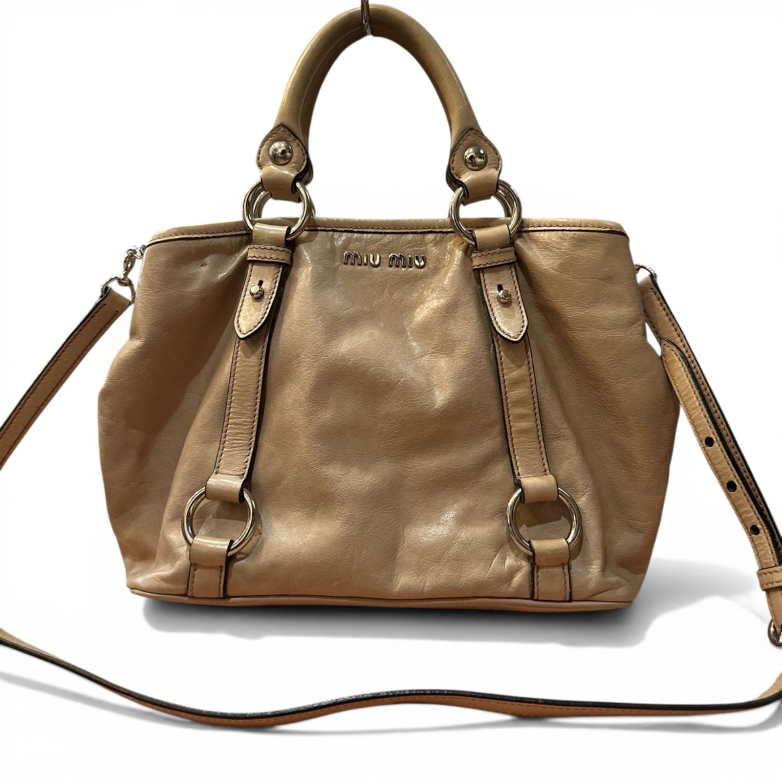 MIUMIU ミュウミュウ ハンドバッグ ショルダーバッグ レザー 2way