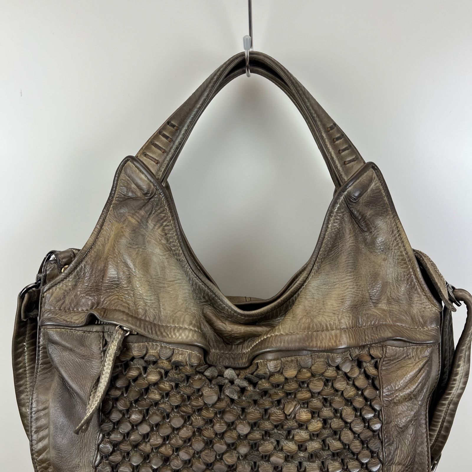 Reptiles House ITALY archive scale leather 2way bag レプタイル 