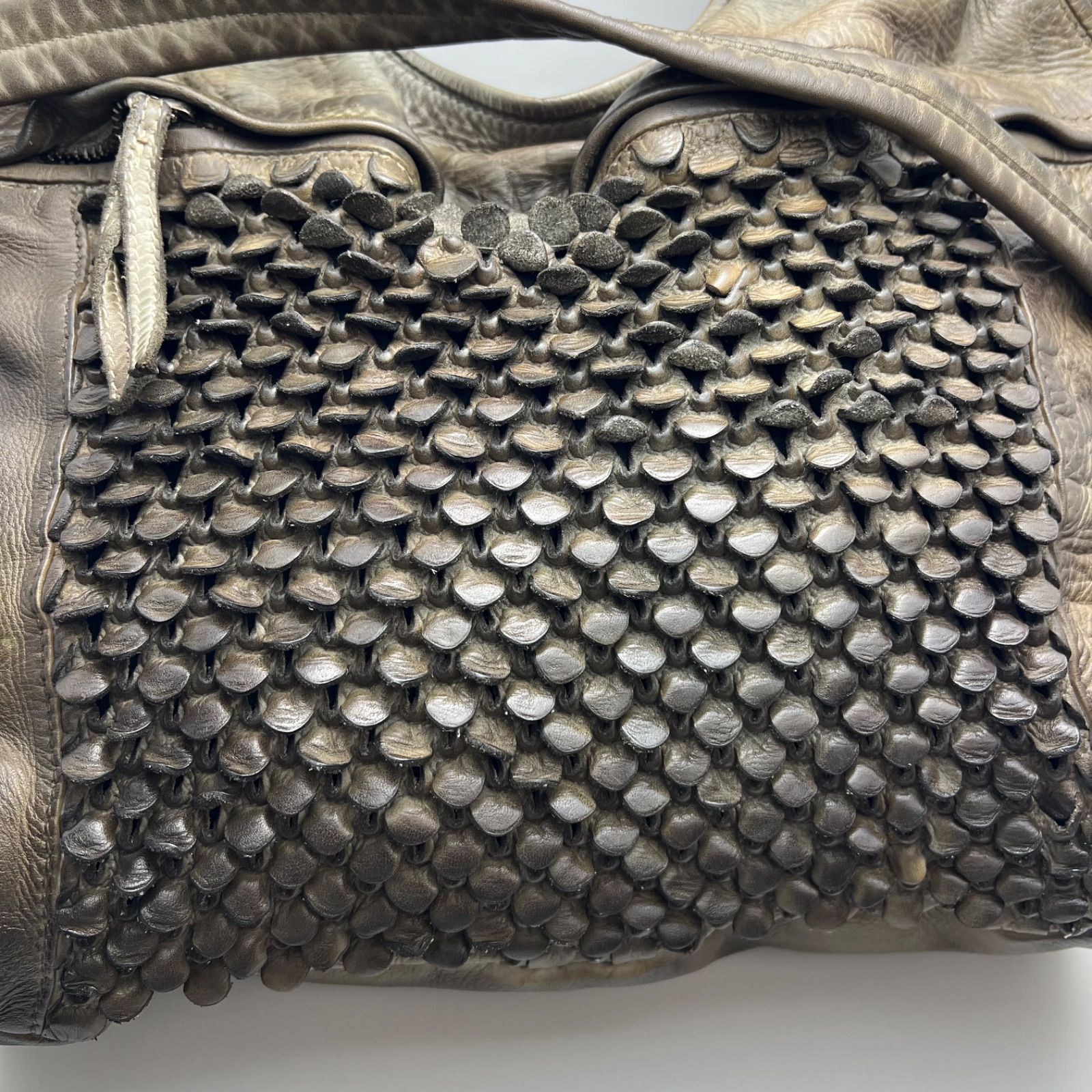 Reptiles House ITALY archive scale leather 2way bag レプタイル 