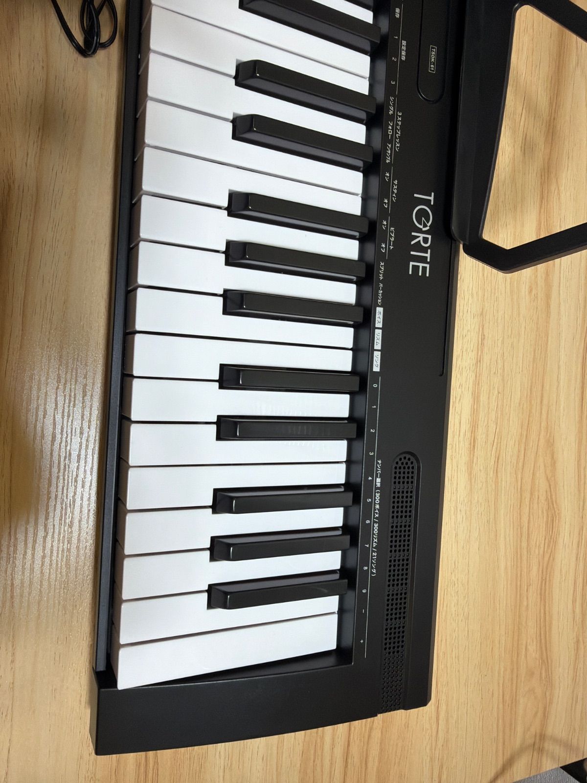 🎹TORTE トルテ 電子キーボード 61鍵盤 TSDK-61/BK 黒色 ブラック