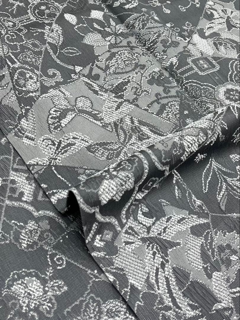 斉藤三才 落款入 小紋 三才鳥 正絹 A244 - メルカリ