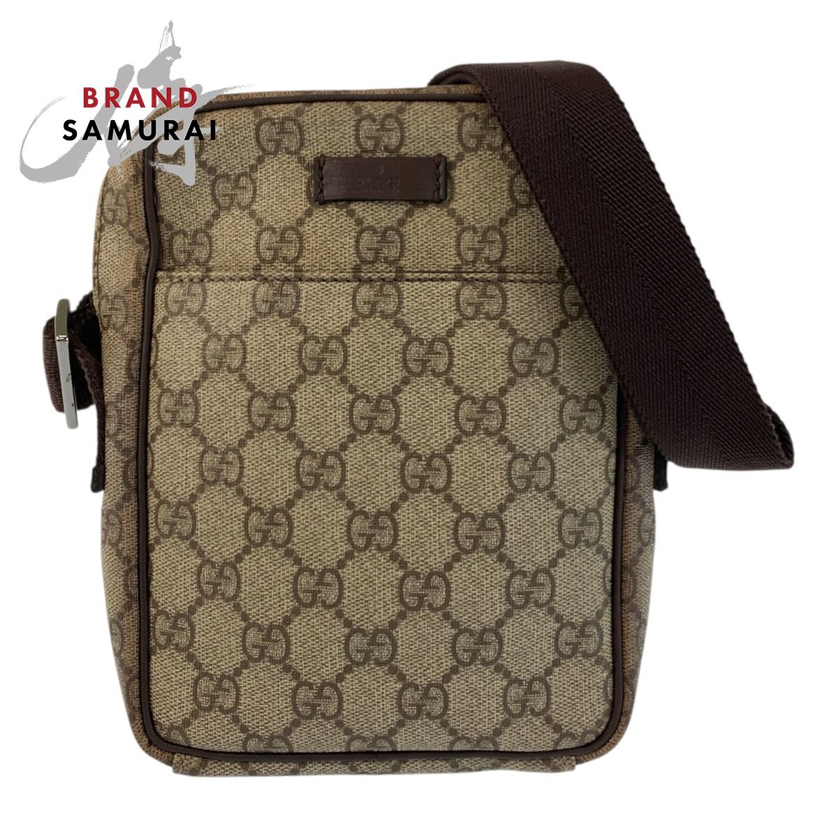 GUCCI グッチ ベージュ ブラウン GGスプリームキャンバス 122754