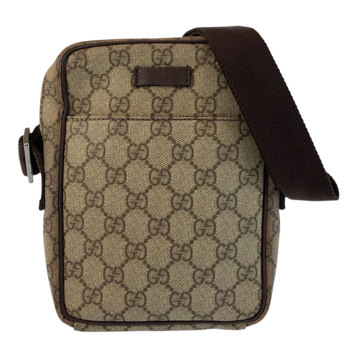 GUCCI グッチ ベージュ ブラウン GGスプリームキャンバス 122754