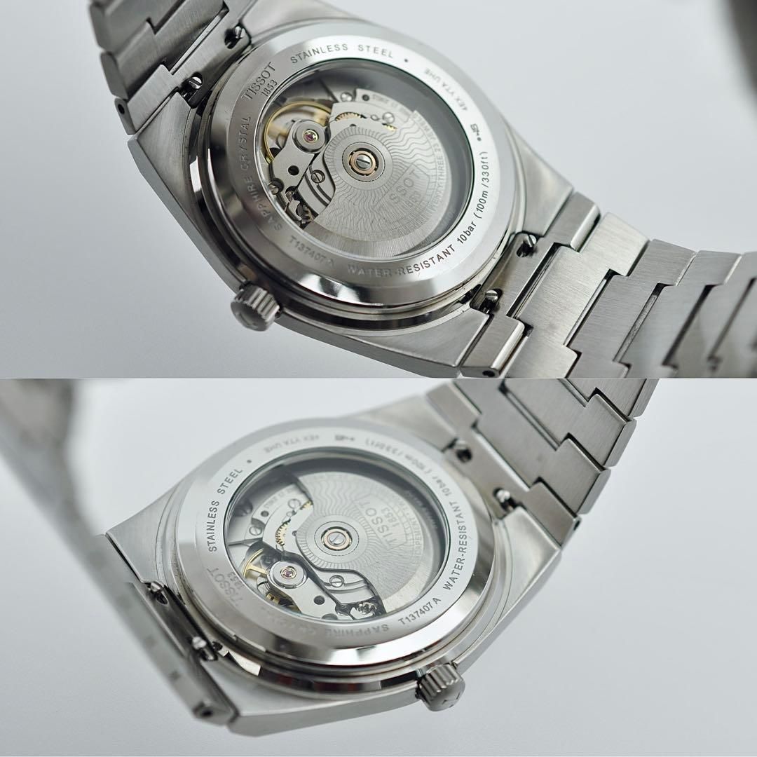  TISSOT PRX パワーマティック80 ブラック 自動巻き W00176 パンツ 自動巻き時計 腕時計(アナログ)