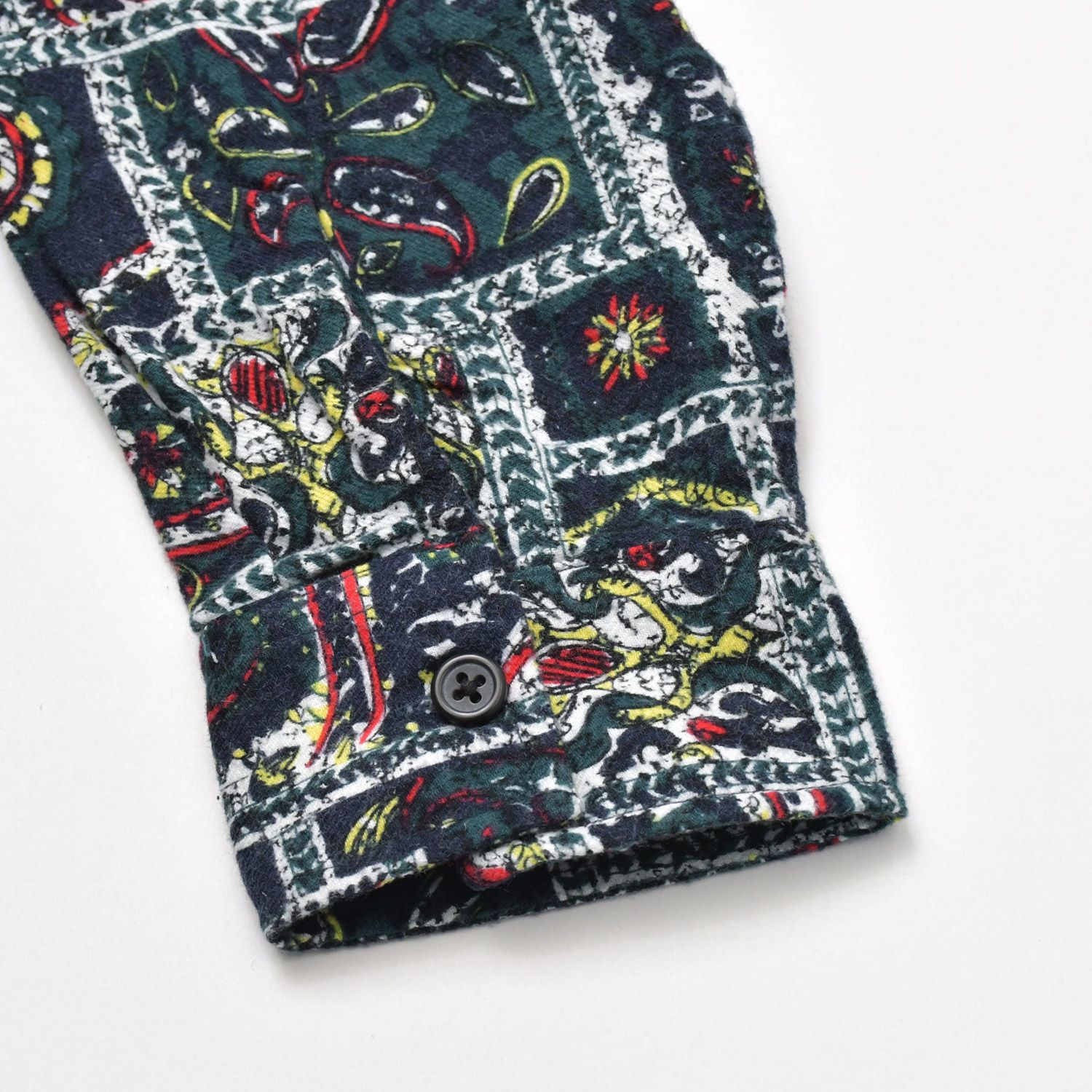 新品未使用 Supreme シュプリーム Broken Paisley Flannel Zip Up Shirt フランネルシャツ 16AW ネイビー グリーン サイズS 中古 新品未使用 Supreme シュプリーム Broken Paisley Flannel Zip Up
