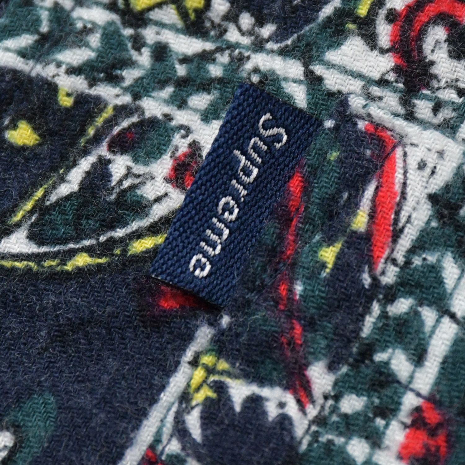 新品未使用 Supreme シュプリーム Broken Paisley Flannel Zip Up