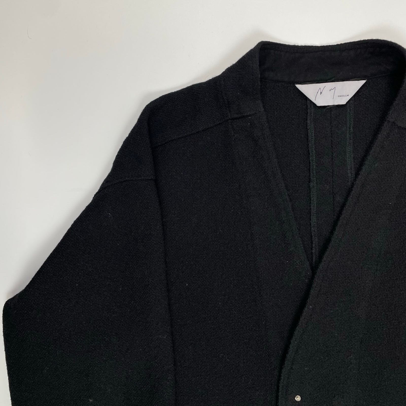 ANCELLM アンセルム / W/S COLLARLESS JACKET シルクMIX 参考定価