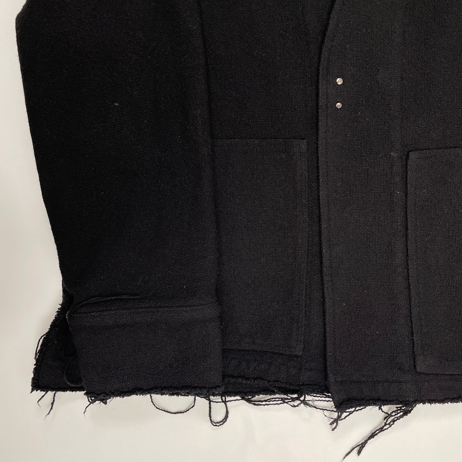 ANCELLM アンセルム / W/S COLLARLESS JACKET シルクMIX 参考定価