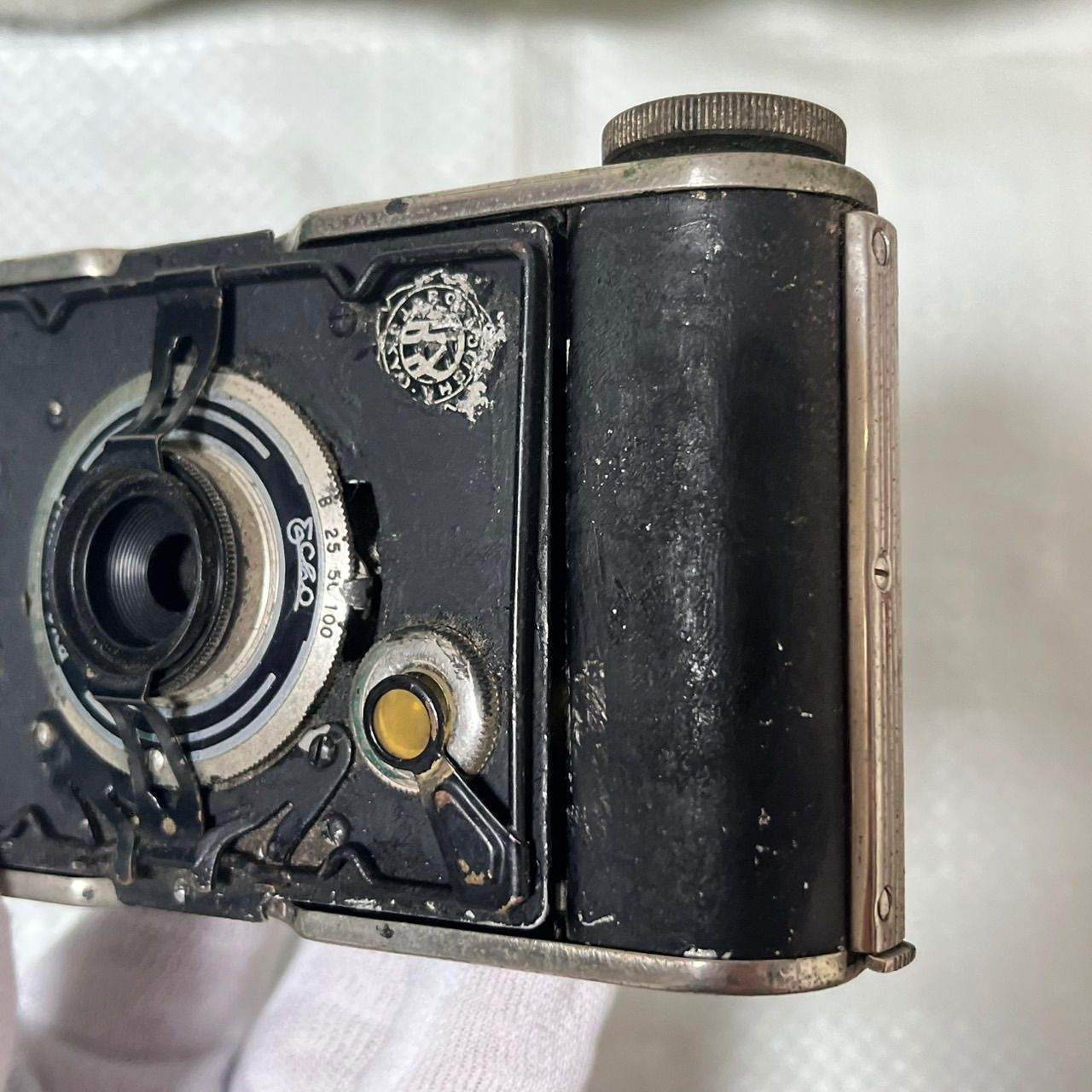 ⑤-10 動作未確認 六櫻社 Pearlette パーレット 蛇腹式 フィルムカメラ