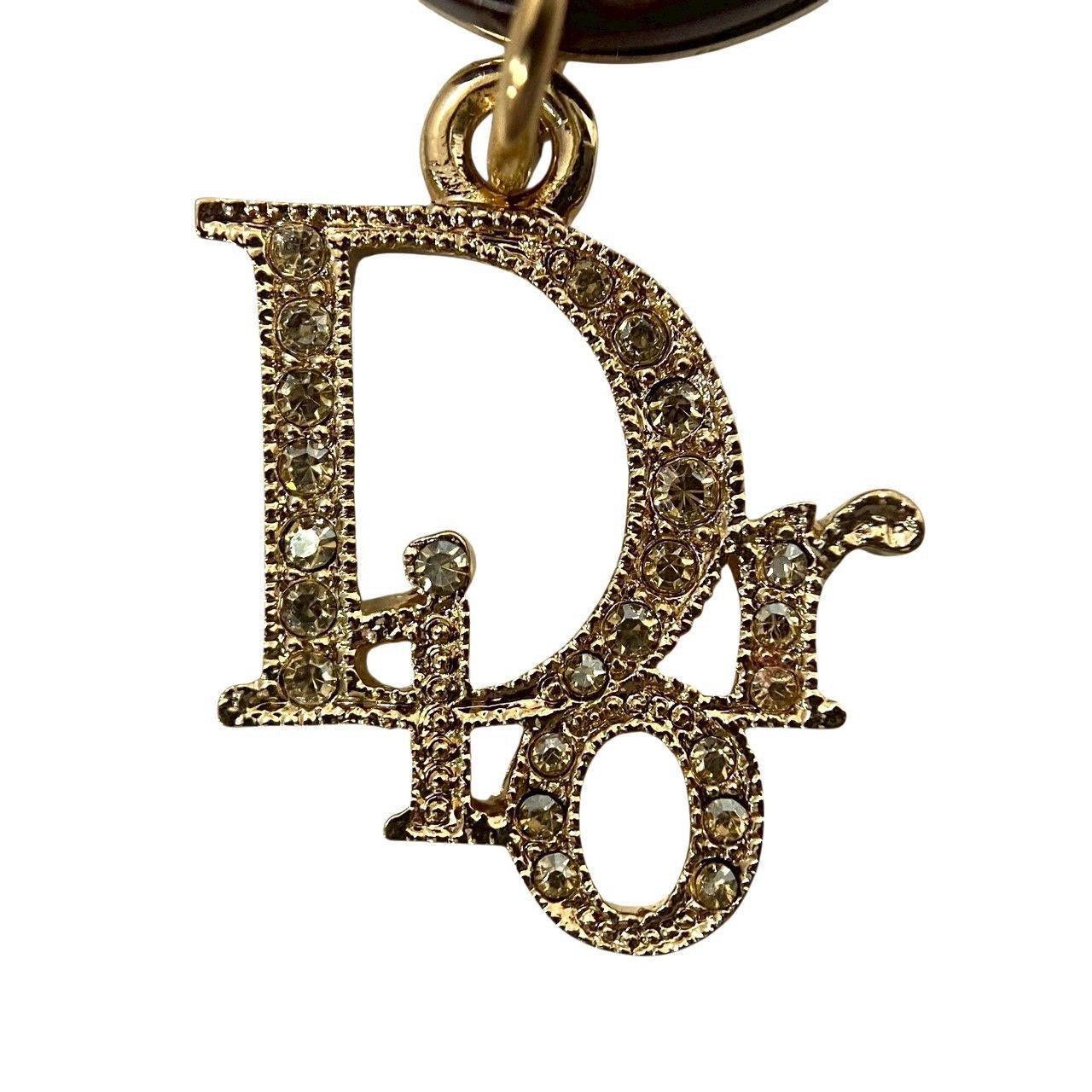 M【Dior】ハート カデナ チャーム ブレスレット ゴールド/金カラー