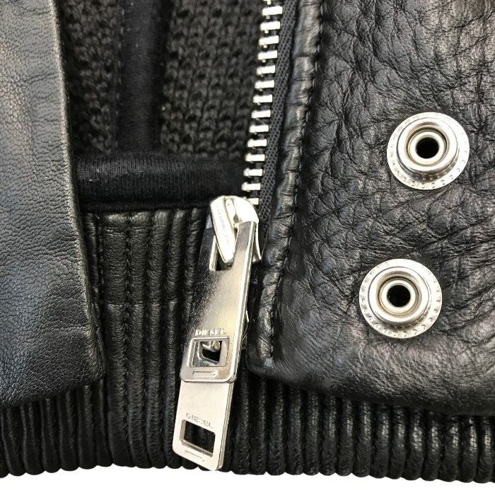 DIESEL ディーゼル レザーパーカー メンズ シープスキン 羊革