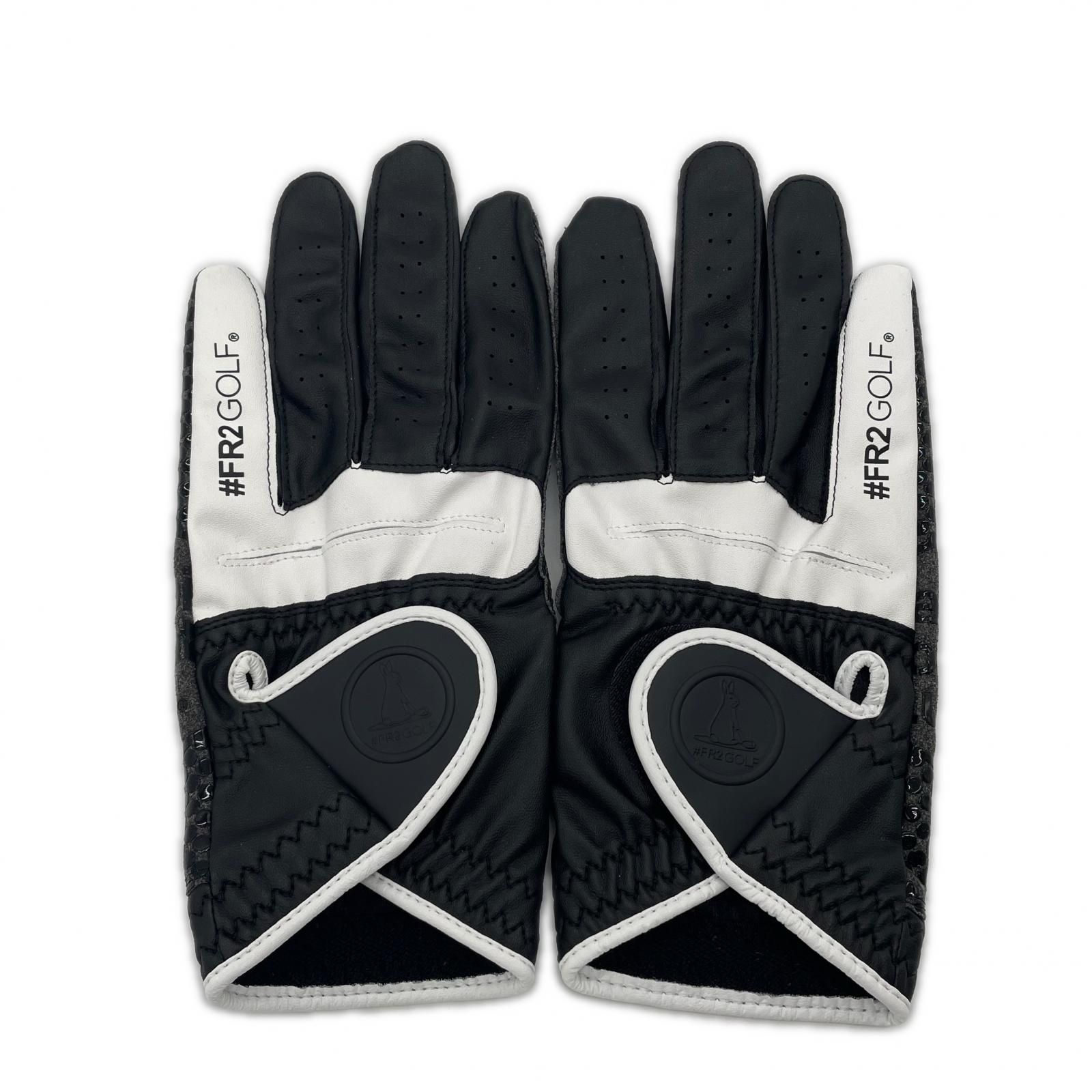未使用品 エフアールツーゴルフ FR2GOLF グローブ 24㎝ 黒 ブラック 2