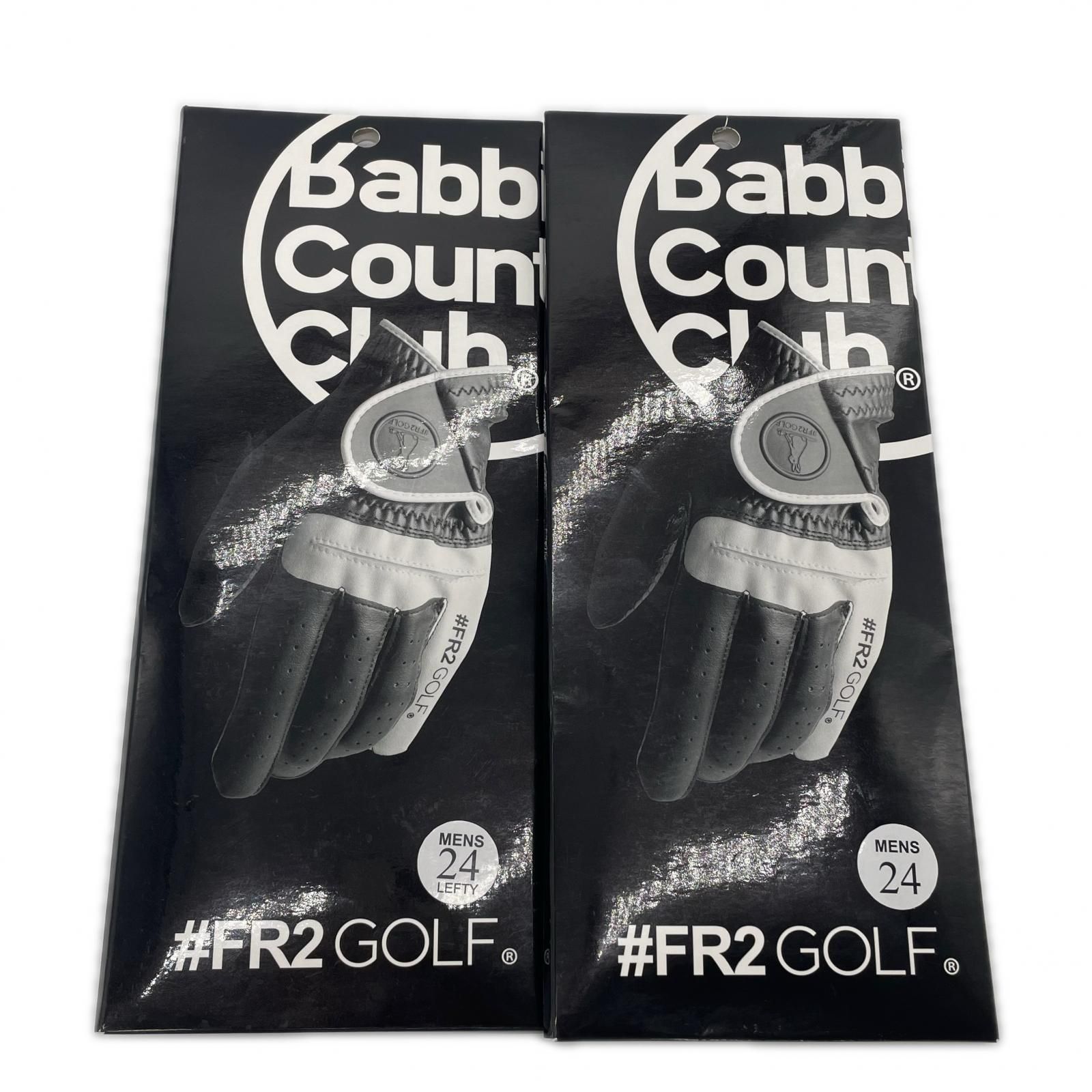 未使用品 エフアールツーゴルフ FR2GOLF グローブ 24㎝ 黒 ブラック 2