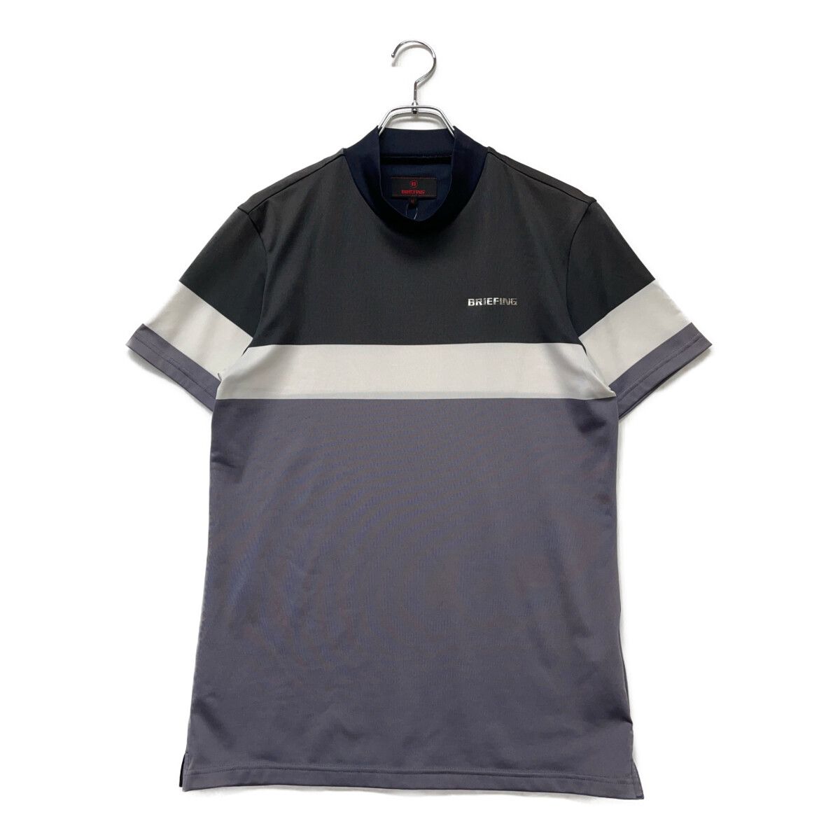 中古 メンズ ブリーフィング BRIEFING 半袖シャツ M グレー系 モック