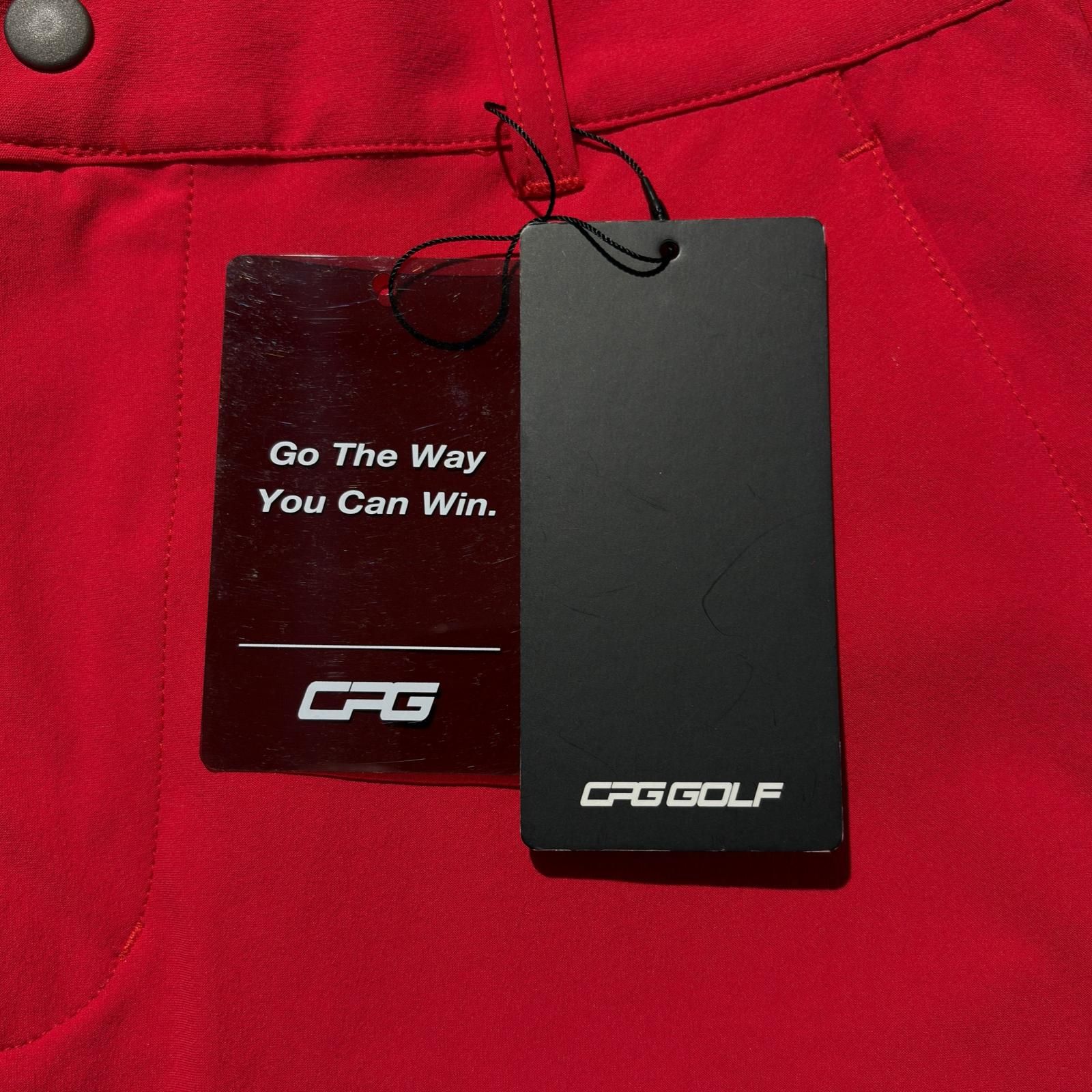 未使用品 メンズ シーピージーゴルフ CPG GOLF パンツ 2(M) レッド