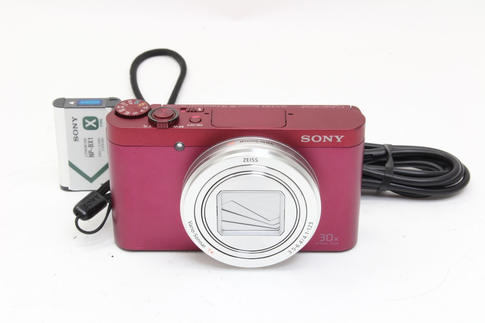 B (並品) SONY ソニー Cyber-Shot DSC-WX500 レッド 初期不良返品無料