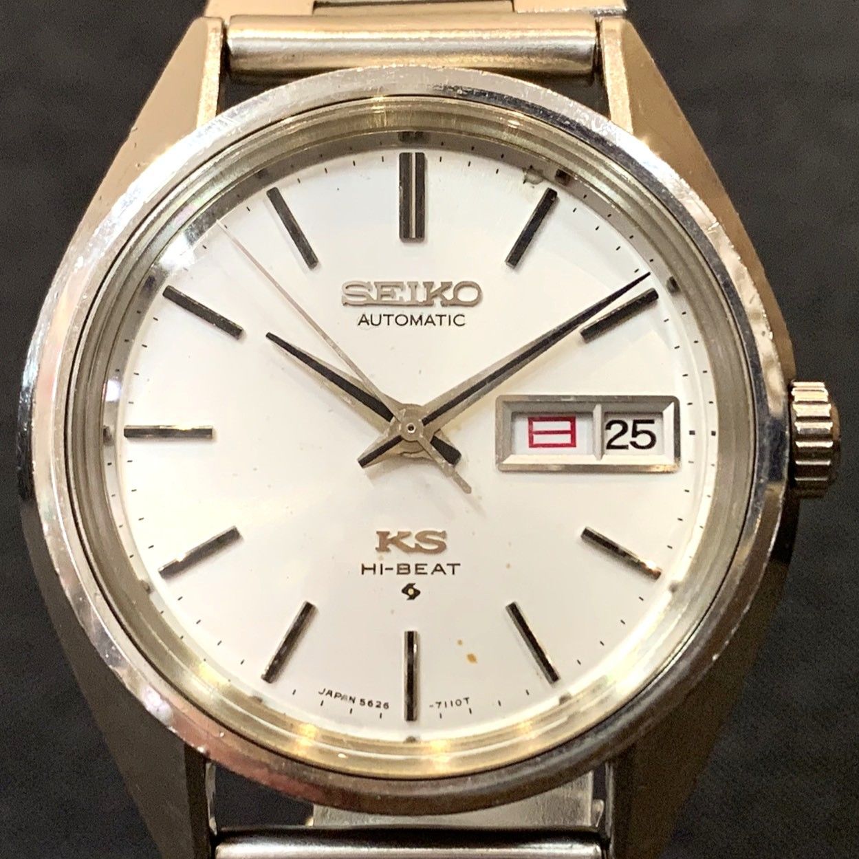 彦】SEIKO KS Hi-BEAT 5626-7110T 56KS 自動巻き 白文字盤 メンズ