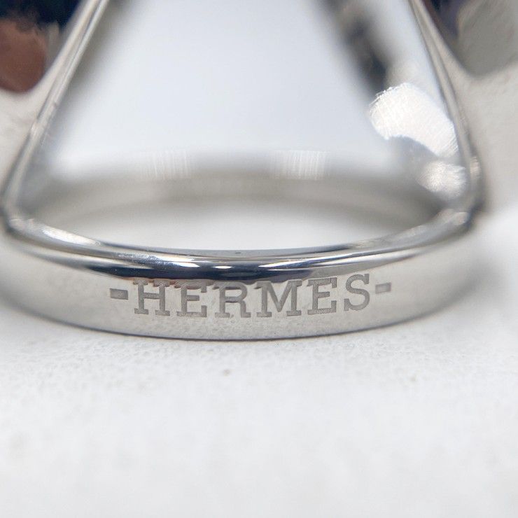 HERMES エルメス スカーフリング トリオ 601473S シルバー メタル