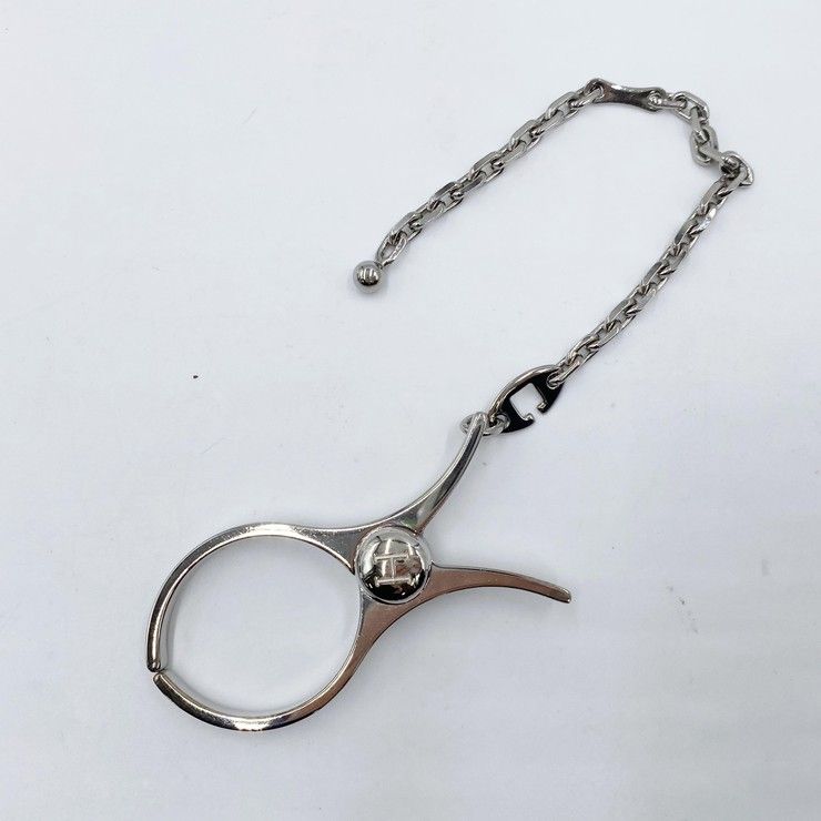 HERMES エルメス グローブホルダー フィルー 000833G シルバー メタル